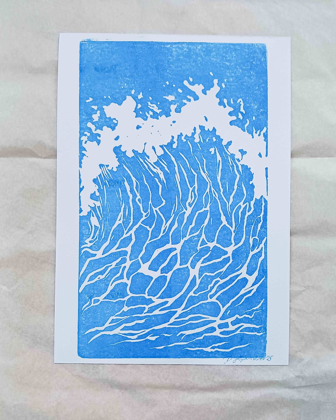 ALDA - Lino cut print